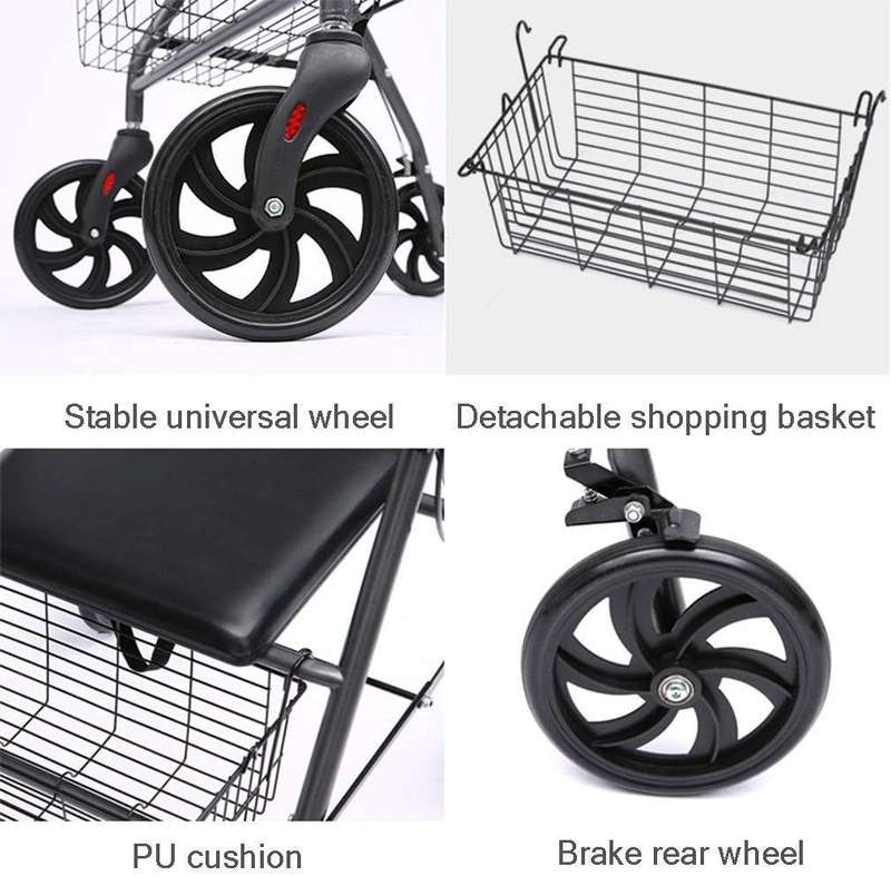 Foldable Rollator for Disabled & Elderly