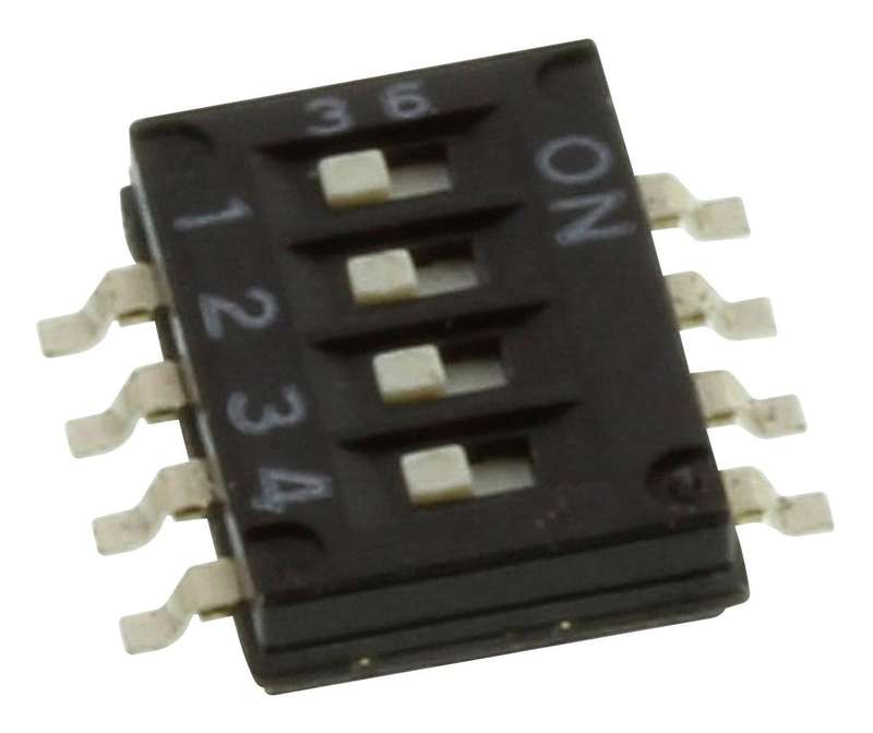 Omron (A6H-4101) DIP / SIP Switch, SPST, 24 VDC, 25 mA