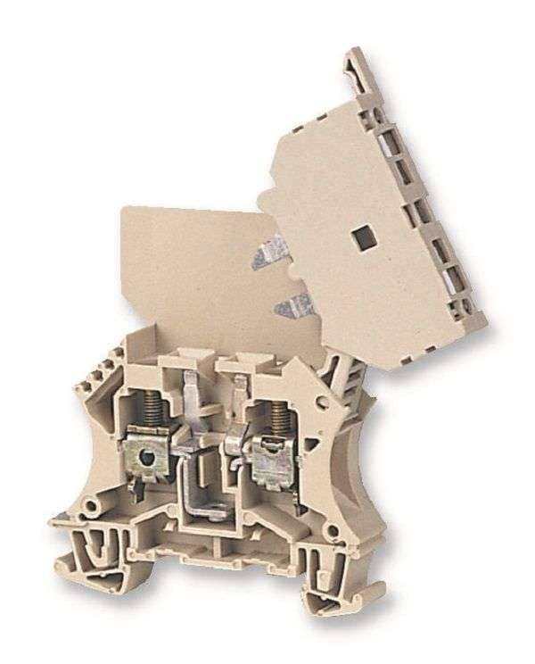 Weidmuller (101400 WSI6/2) Fused Terminal Block, 2 Ways, 22AWG to 8AWG