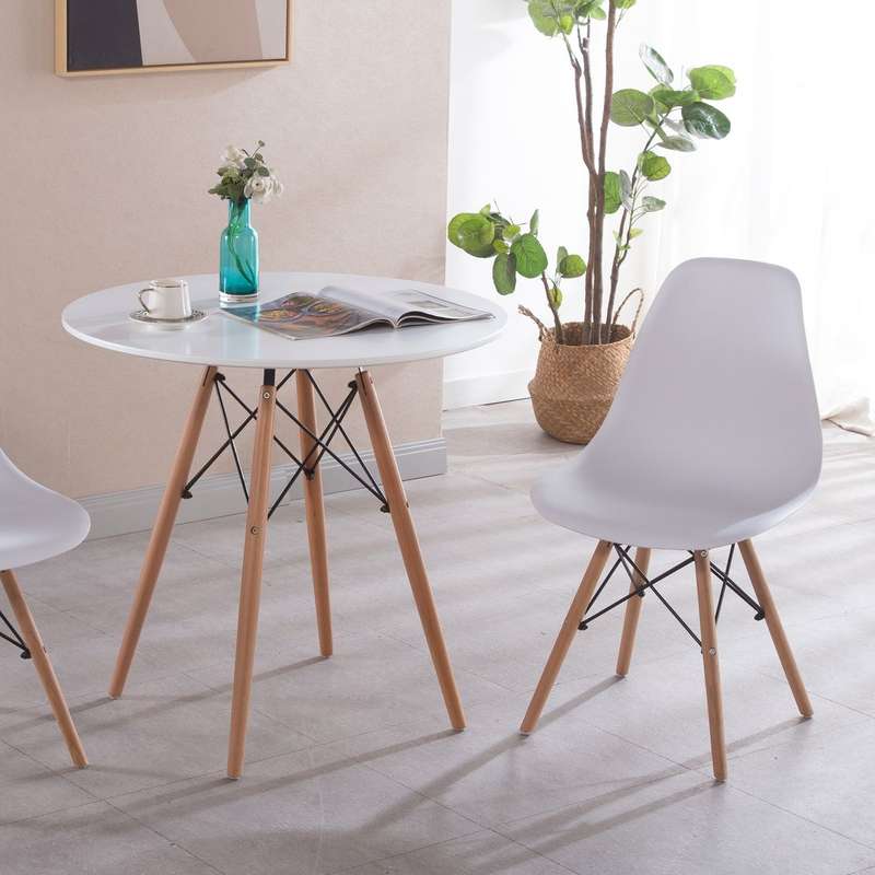 Dining Room Tables - Rounded - White Colour