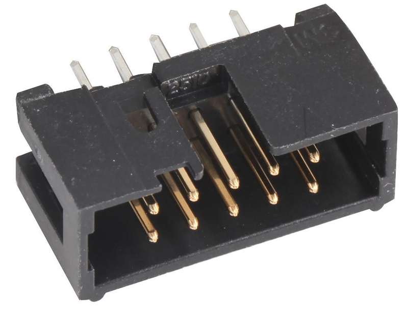 3M (N2510-6002RB) 10 Contacts, Through Hole Straight, 2500