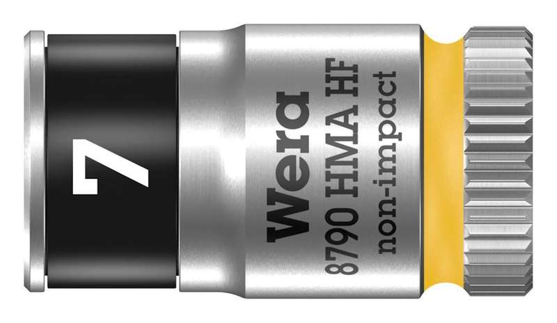 Wera (8790 7.0) Socket, Hex, Zyklop Series, 7mm AF, 6.35mm Drive