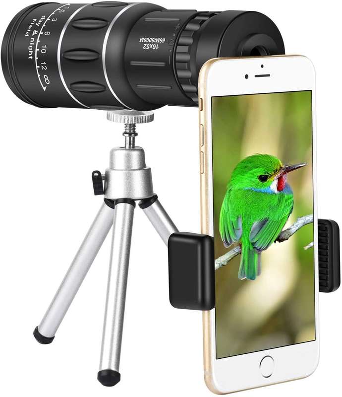 Waterproof monocular dual focus optics zoom telescope