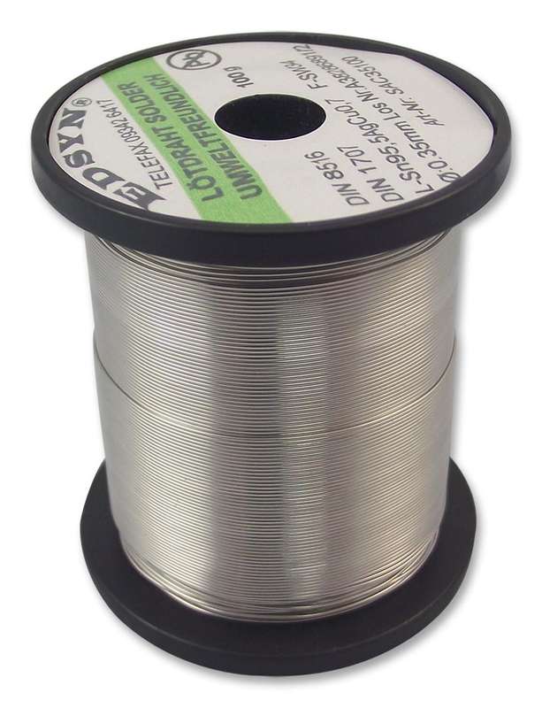 Edsyn (SAC35100) Solder Wire, Lead Free, 0.35mm Diameter, 217°C, 100g