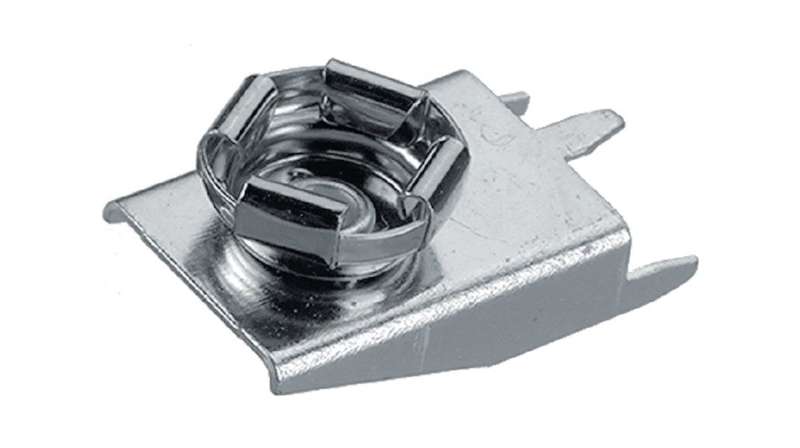 Keystone (594) Battery Contact, PP3 (9V), PCB Pins, Steel, Nickel Plated