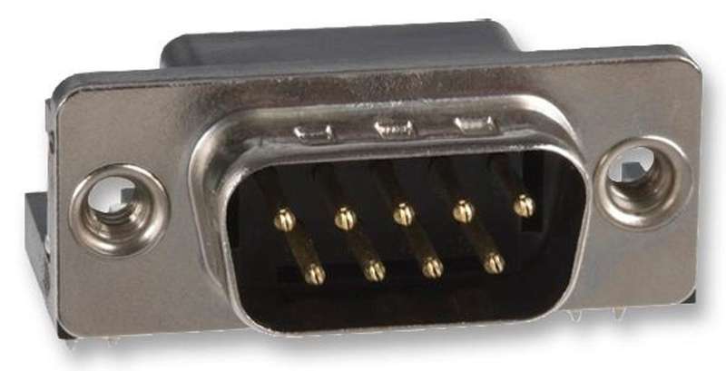 Norcomp (182-009-113R561) D Sub Connector, Plug, 182 Series, 9 Contacts