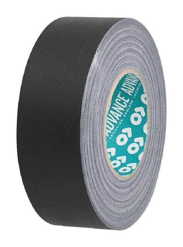 Advanced Tapes (AT159 BLACK 50M X 50MM) Duct Tape, 50 mm x 50 m