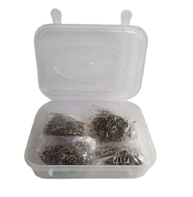 400 PC 4 Sizes Hot Staples For Plastic Welder Kit in Plastic Carry Case