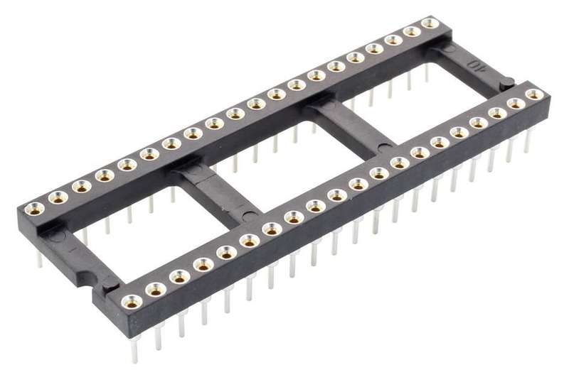 Harwin (D2818-42) IC & Component Socket, 18 Contacts, DIP, 2.54 mm