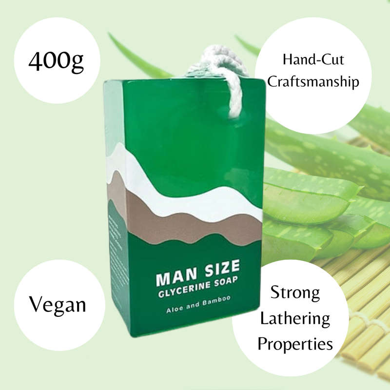 400g Man Size Soap on a Rope - Mandirin