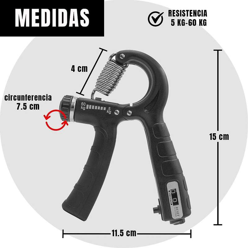 Adjustable Count Spring Grip Hand Training Arm Exerciser