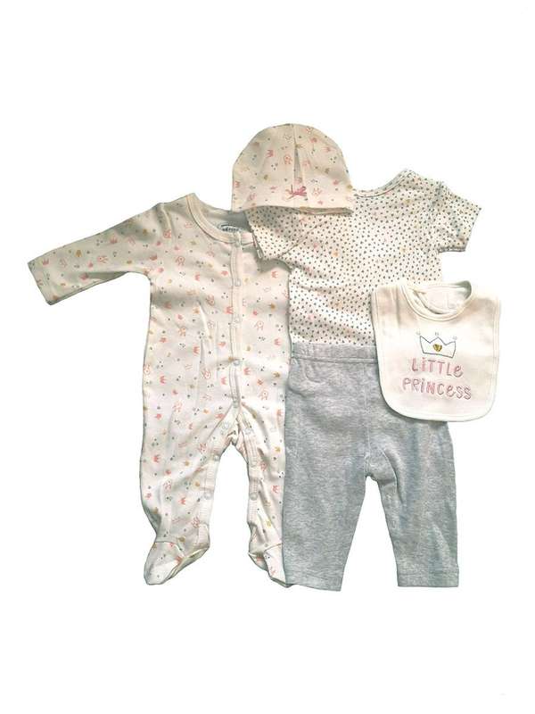 Mothers Choice 100 % Cotton 7 Piece Little Princess Set 6-9 months