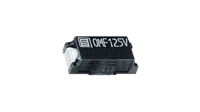 Schurter (3404.0009.11) Fuse, Surface Mount, 1 A, Fast Acting, 125 VAC