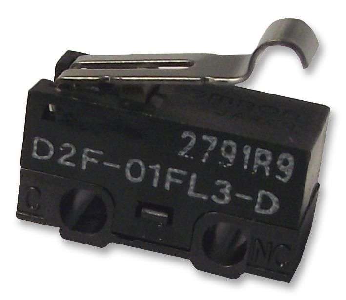 Omron (D2F01FL3D) Microswitch, Miniature, Simulated Roller Lever
