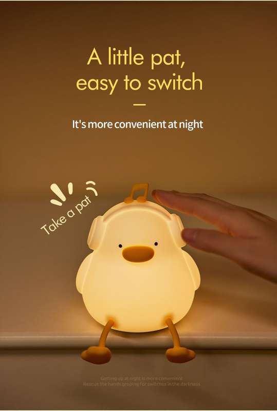 Enjoy Duck Rechargeable Dimmable Night Light Lamp with Timer