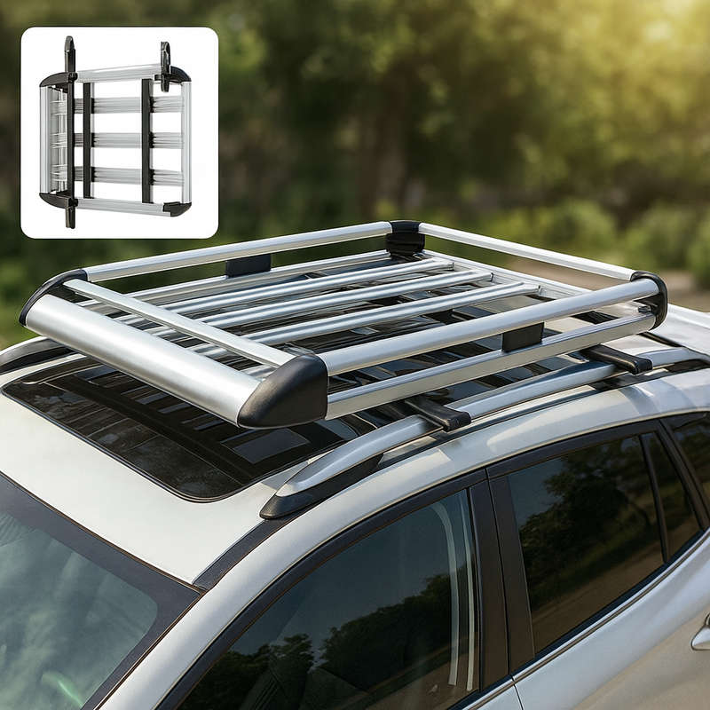 1.6M Roof Cargo Basket - Universal Car Luggage Carrier