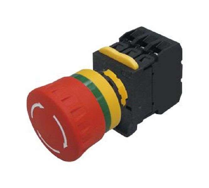 Multicomp Pro (MCA20B-V4E12R) Emergency Stop Switch, DPST-NC, SPST-NO