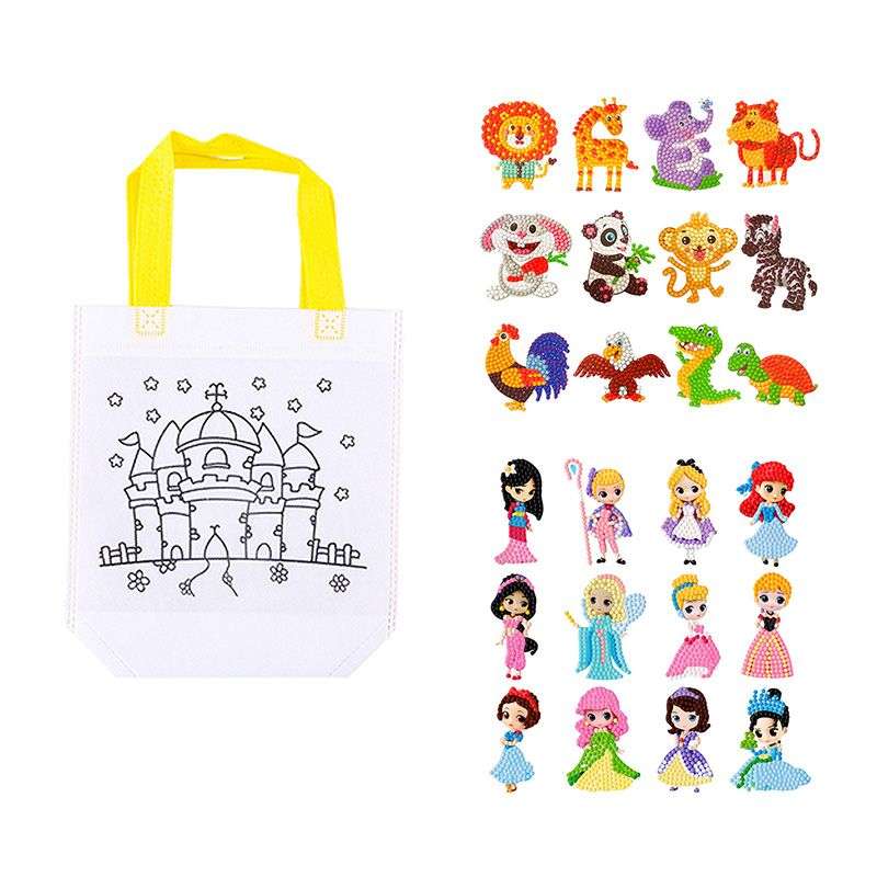 Jacaranda 5D DIY Diamond Painting Sticker Kit With Colouring Goodie Bag - Boys