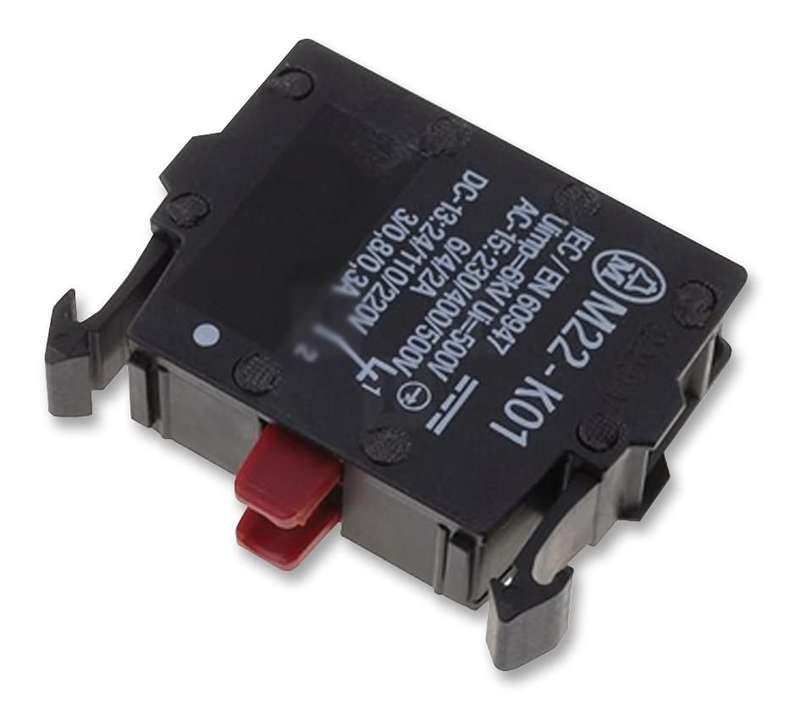 Eaton (M22-K01) Contact Block, 1NC, 6 A, 500 V, 1 Pole, M22 Series