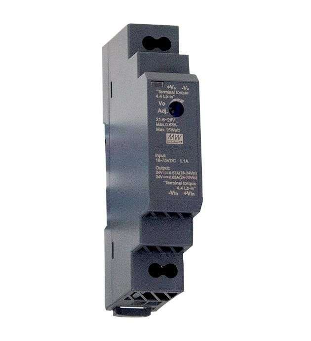 Mean Well - DC/DC Converter - Railway - 1 Output - 15W - 5V - 3A - DDR-15L-5