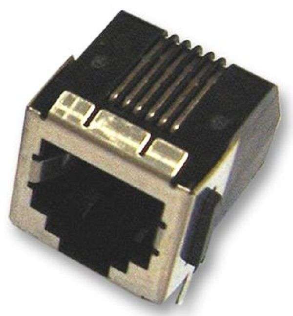 TE Connectivity (106066-2) Modular Connector, RJ45 Jack, 1 x 1 (Port)