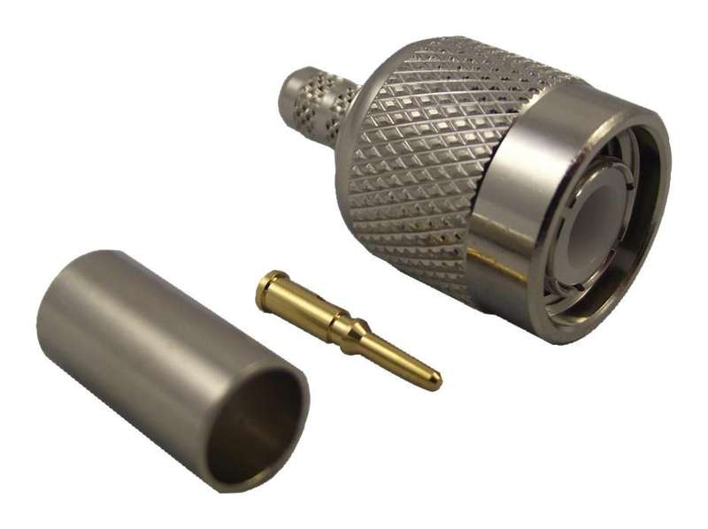 Amphenol (122108) RF / Coaxial Connector, TNC Coaxial, Straight Plug, Crimp