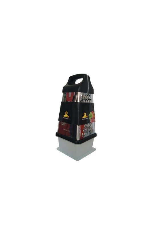 Multi-Purpose Stainless Steel Grater With Storage Box - Black