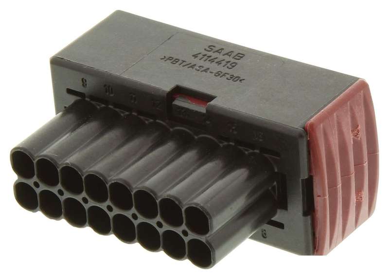 TE Connectivity (1-963217-1) Connector Housing, Receptacle, 16 Ways, 5 mm