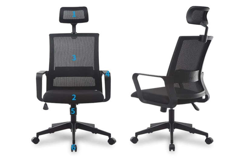 Executive, Swivel Lumbar Support Desk Chair Bedroom, Living room, Study, Classroom,Office