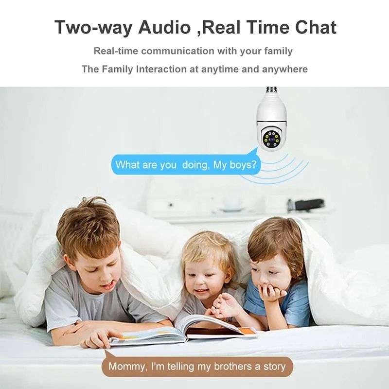 Loveday 5K HD Light Bulb Security Wi-Fi Surveillance Camera
