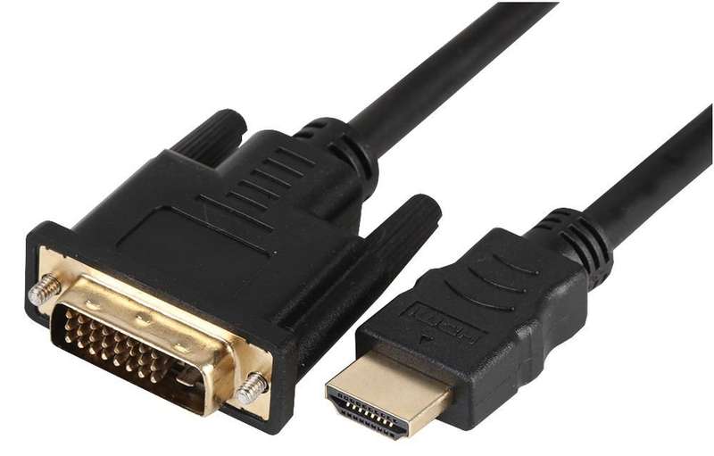 Pro Signal (PSG91376) HDMI Plug, DVI-D Plug, 1.8m, Black