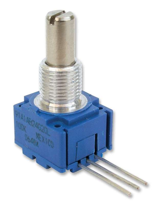 Bourns (91A1A-B28-A15L) Rotary Potentiometer, Cermet, 10 kohm