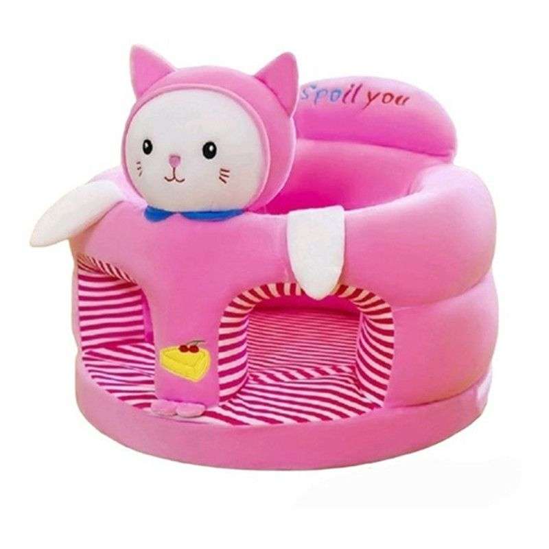 Baby Learning To Sit On Sofa Small Child Sofa Cartoon Baby Seat - Pink