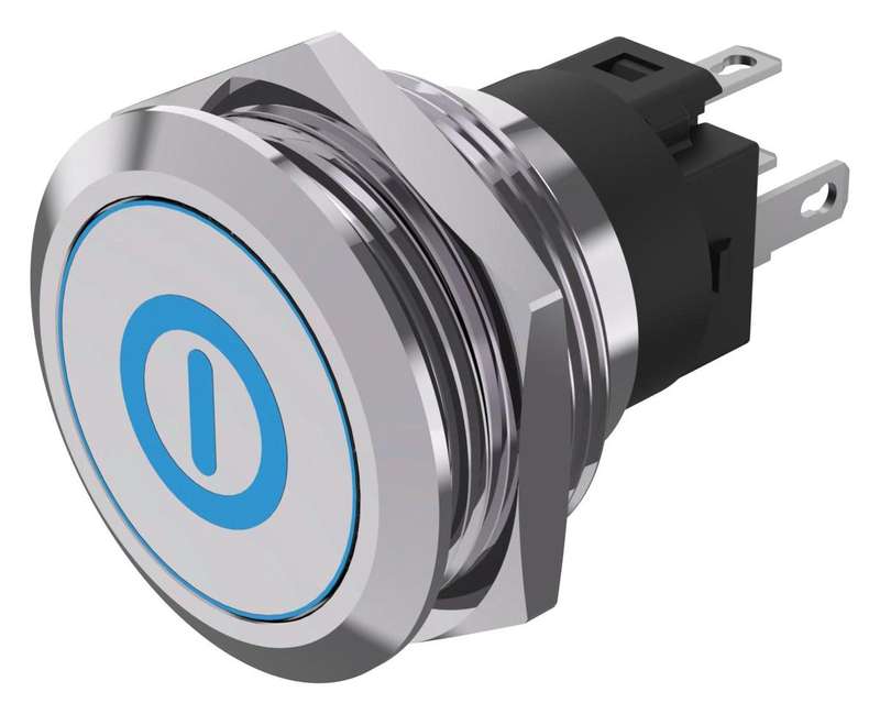 EAO (82-6151.2A24.B001) Vandal Resistant Switch, 82 Series, 22 mm