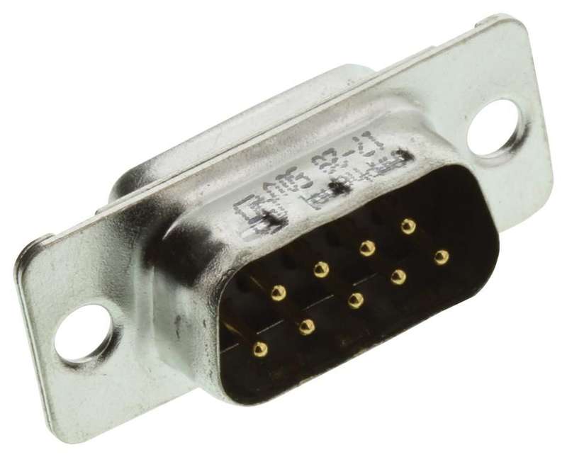 Amphenol (L717DE09P) D Sub Connector, DB9, Standard, Plug, 9 Contacts