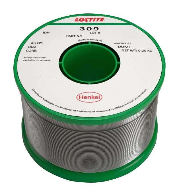 Loctite (309 60EN 5C 0.9MM R 250G) Solder Wire, 60/40, 250g