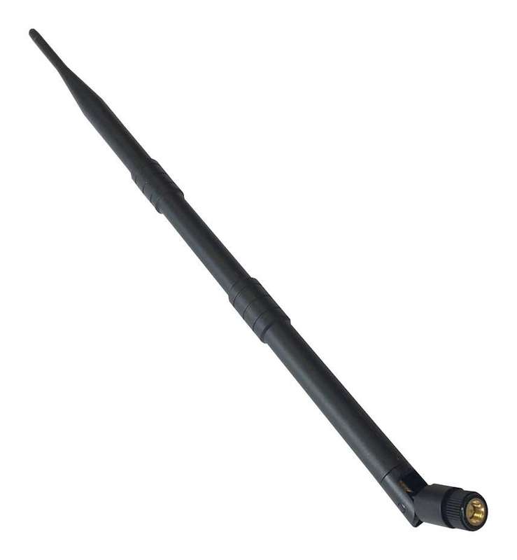 RF Solutions (ANT-2WHIP9-SMA) Whip Antenna, Hinged, 2400-2500 Mhz, +9dBi