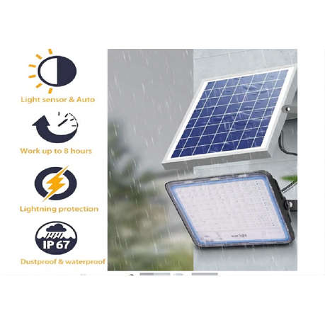 IP67 Solar Powered LED Flood Light With Panel And Remote -800W