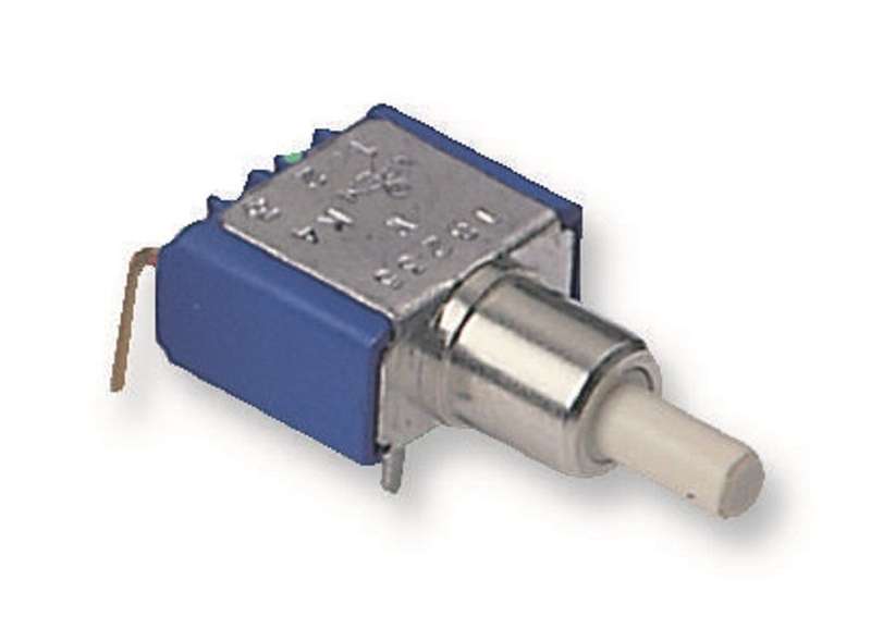 Apem (18235WCD3) Pushbutton Switch, 18000, SPDT, On-(On), Plunger