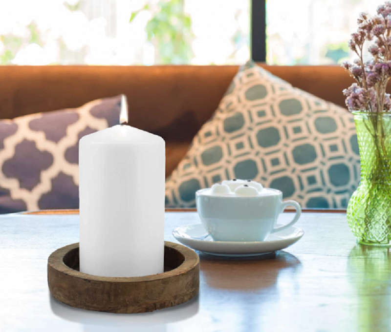 Exquisite And Long-lasting Pillar Candles - White / 12 Piece