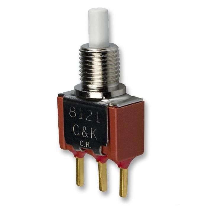 C&K Components (8121SHZGE) Pushbutton Switch, 8020, 6.4 mm, SPDT