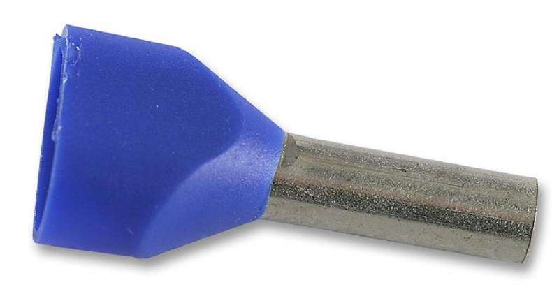 Weidmuller (9037500000) Wire Ferrule, Twin Entry, Twin Wire, 14 AWG, 2.5mm²