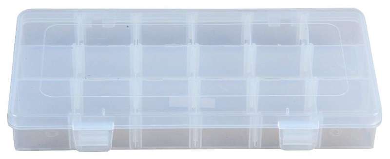 General Purpose Storage Box, Compartment Box, Clear
