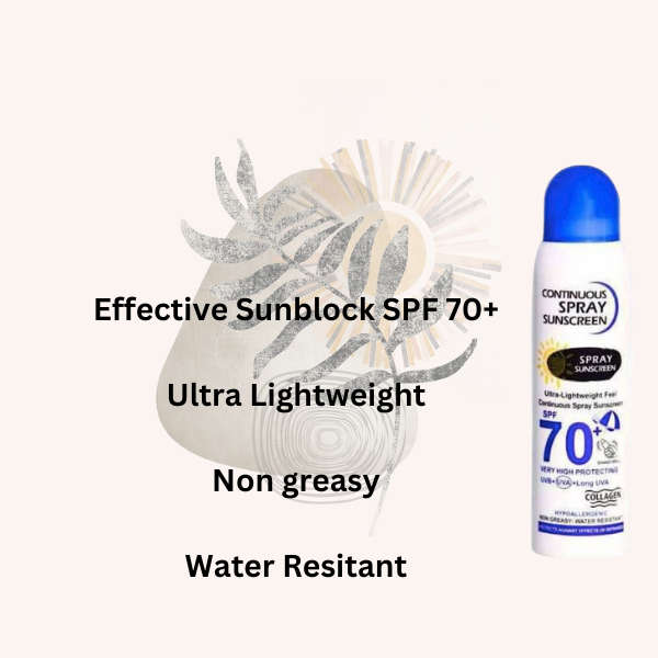 Continuous Spray Sunscreen SPF 70+
