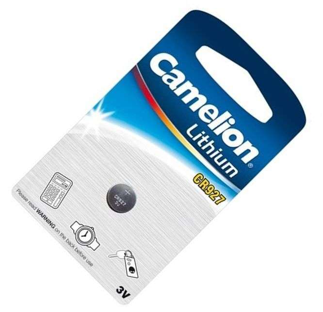 CAMELION CR927-BP1 Lithium Coin Battery 3V 30mAh 9.5x2.7mm