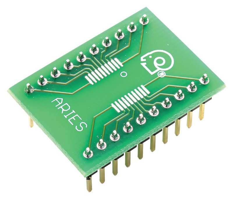 Aries (LCQT-TSSOP20) IC Adapter, 20-TSSOP to 20-DIP