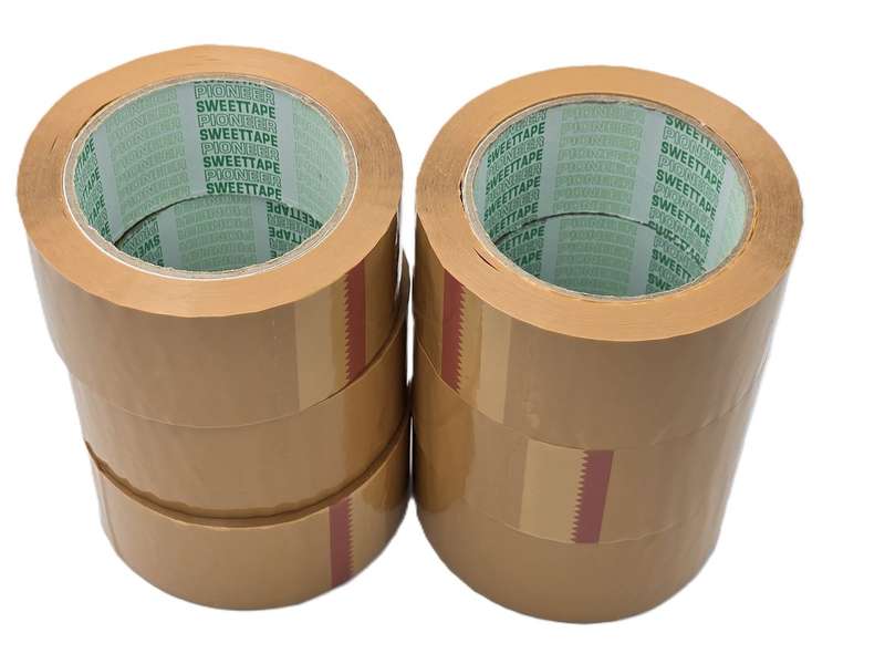 Brown  Packaging Tape - 48mm x 80M - 6 Pack
