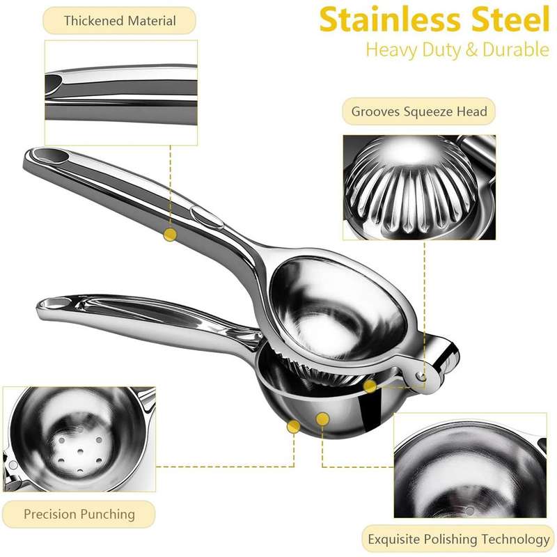 Home Stainless Steel Heavy Duty Lemon Squeezer Bar Tool