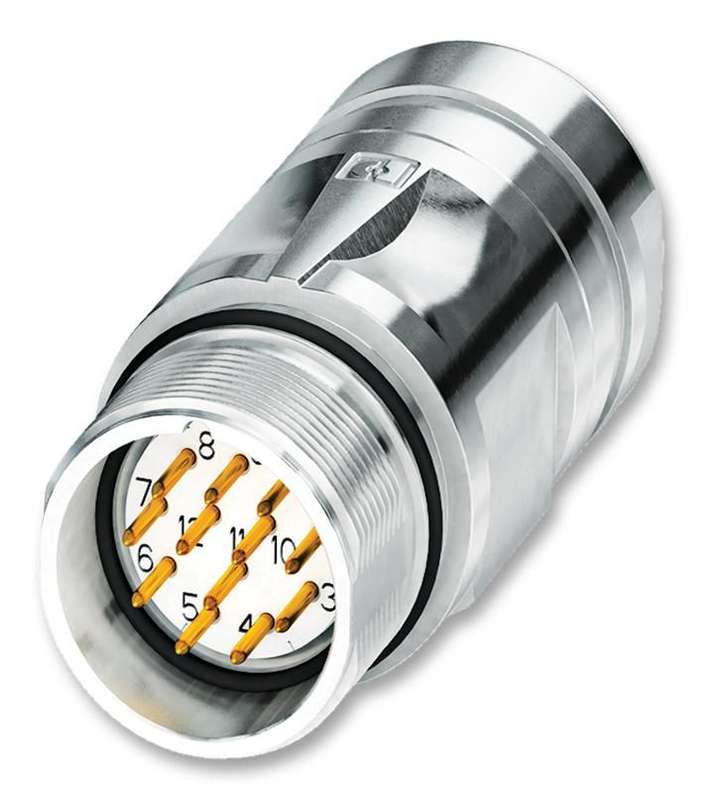 Phoenix Contact (1620159) Sensor Connector, Male,12 Positions, Solder Pin