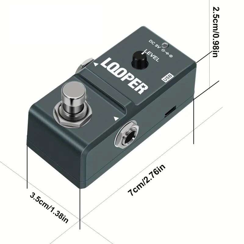 Guitar looper pedal